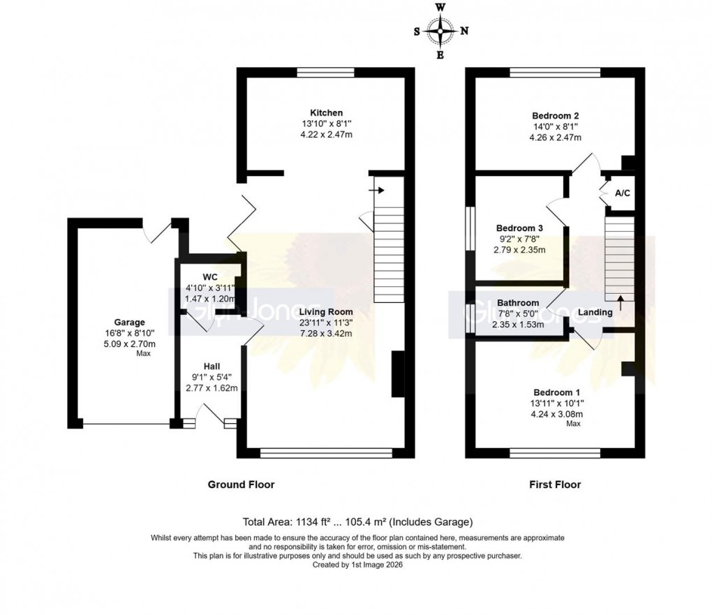 Floorplan for Chanctonbury Road, Rustington