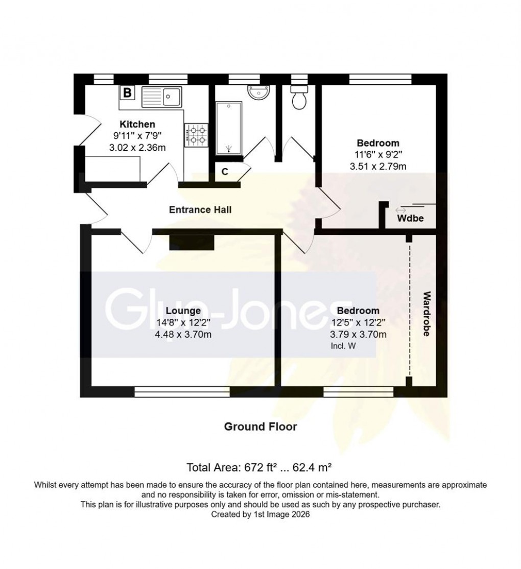 Floorplan for Meadow Way, Littlehampton