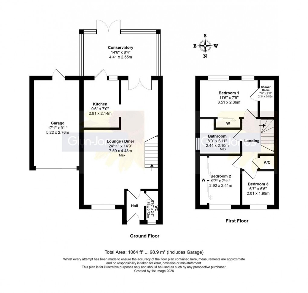 Floorplan for Genoa Close, Beaumont Park, Littlehampton