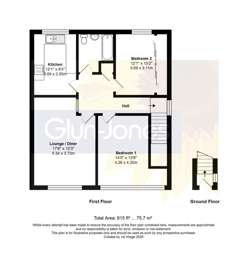 Floorplan for Old Manor Road, Rustington